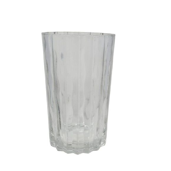 Vintage 70s Studio Nova Crystal Vase Ripple Wave Heavyweight Glass‎ 8 1/2"  Gift - Picture 6 of 15